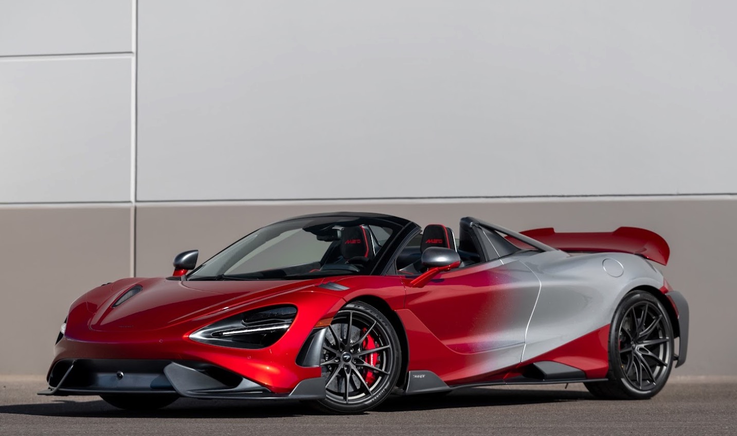 Used 2022 McLaren 765LT Spider MSO Bespoke Velocity Blend Carbon
